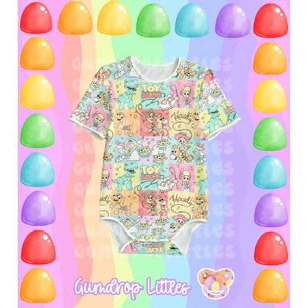 ABDL Colorblock Howdy Onesie