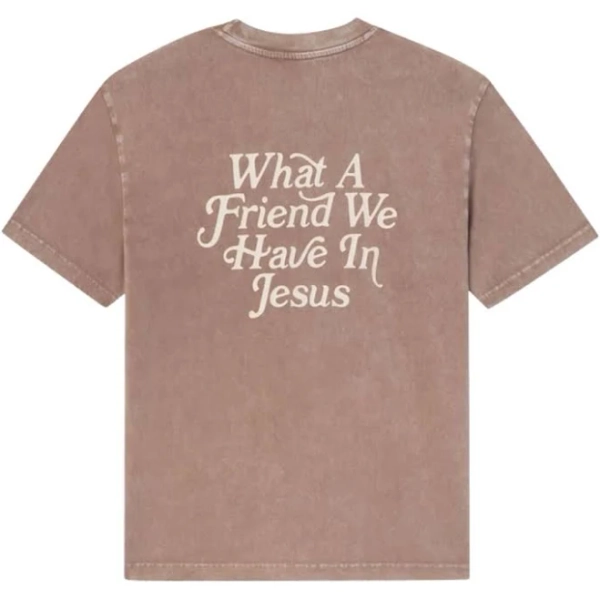 Elevated Faith What A Friend in Jesus Brown Unisex Tee MEDIUM / BROWN