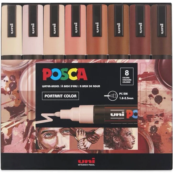 Posca Portrait Colors Paint Marker Set