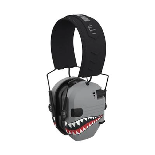 Walker's Razor Pro Slim Digital Electronic Earmuffs - Shark Mouth