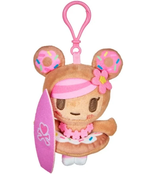 Tokidoki Surfin' Donutella Plush Keychain