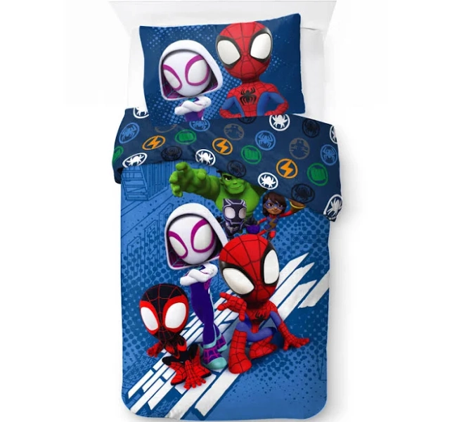 Spidey Amazing Friends Kids 2-Piece Twin/Full Reversible Comforter Set