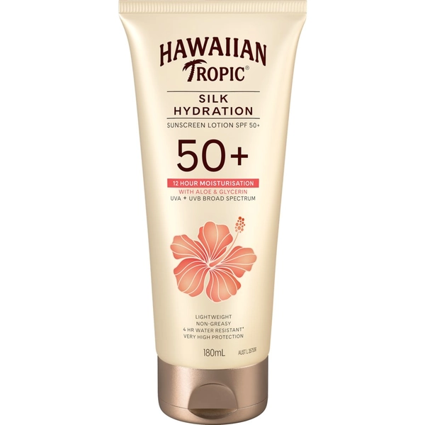 Hawaiian Tropic Silk Hydration Sunscreen Lotion SPF 50+ 180mL