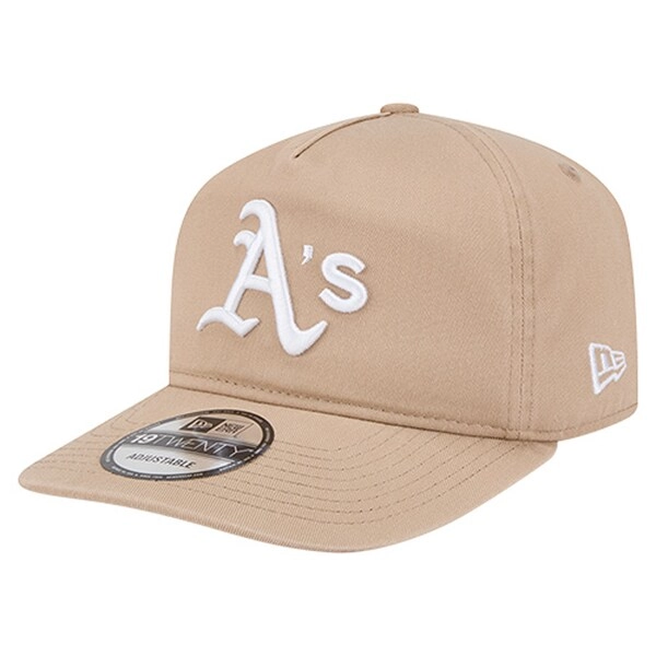Athletics New Era Cam 19TWENTY Adjustable Hat - Light Beige