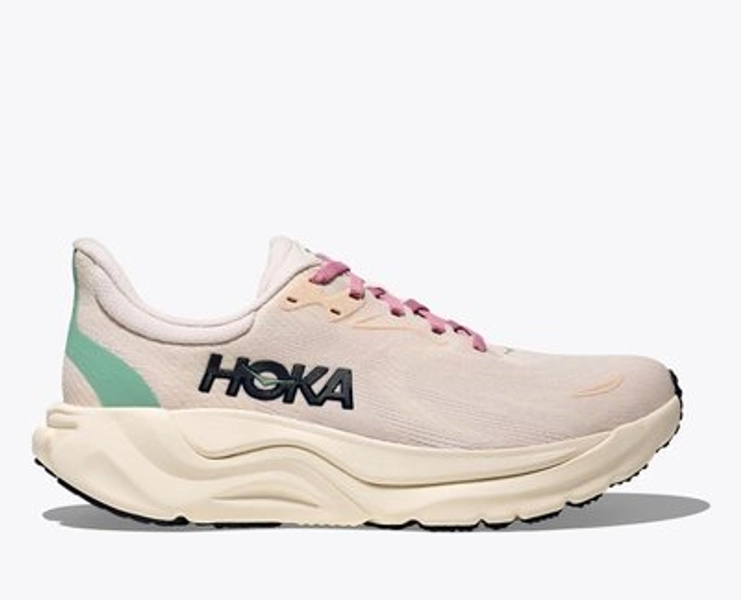 HOKA Women's Arahi 8 Shoes in Rose Cream/Alabaster, Size 12 XW