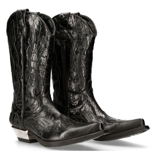 buty NEW ROCK NOMADA Y FIRENCE NEGRO, WEST NEGRO-ACERO T.ACERO [7921-S1]