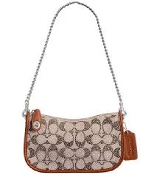 Coach Women's Swinger Bag 20 in Crystal Signature Jacquard