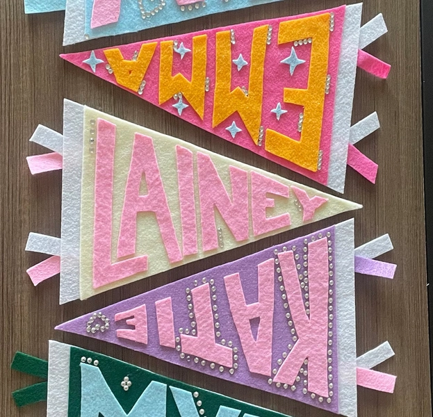 Dorm sign name pennant