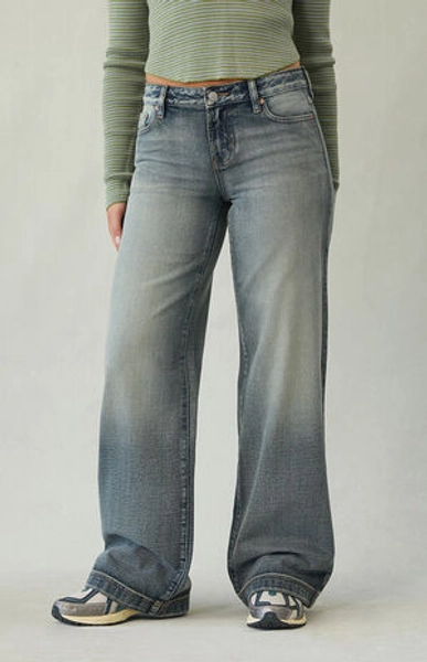 Pacsun Casey Low Rise Baggy Jeans Light Blue Wash | PacSun