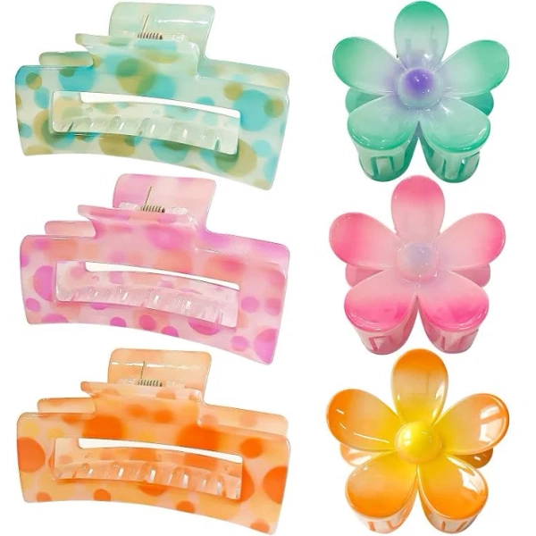 Women's Nonslip Big Flower Clips