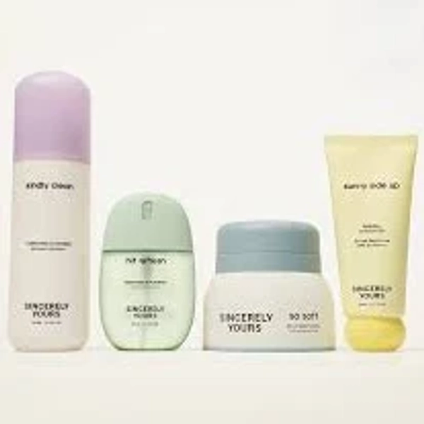 Sincerely Yours Bundle Hydrating Cleanser Serum Mist Daily Moisturizer Sunscreen