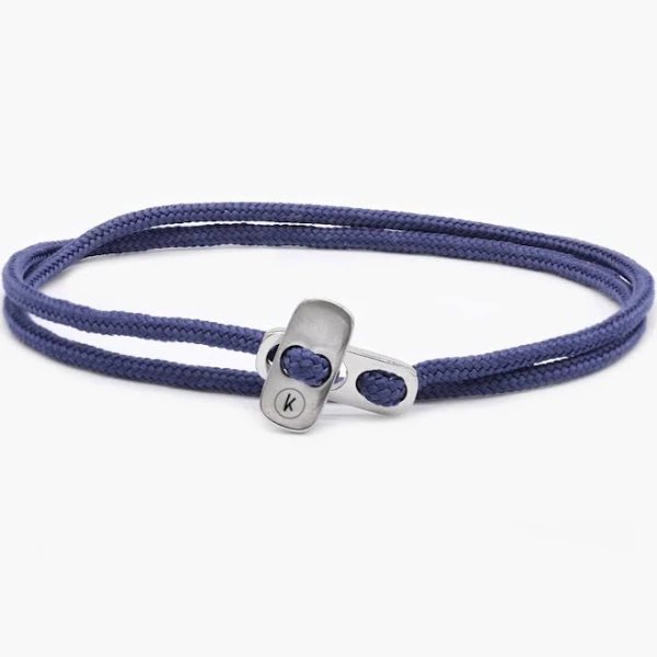 Sailing Cord Bracelet With Silver Clasp