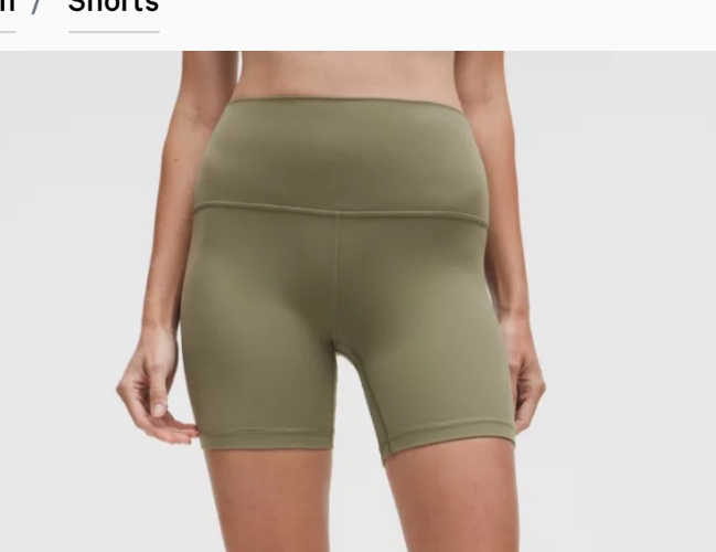 lululemon Align™ High-Rise Short 6" - in bay leaf