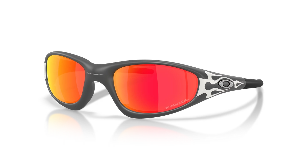 Oakley X Brain Dead Straight Jacket 99 Prizm Ruby Lenses, Matte Dark Grey Frame Sunglasses | Oakley®