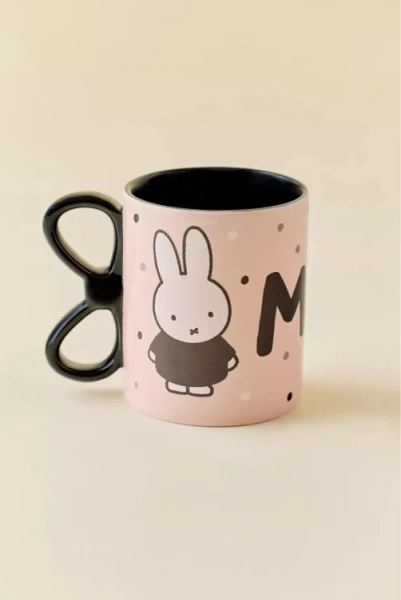Miffy Bow Handle Ceramic Mug