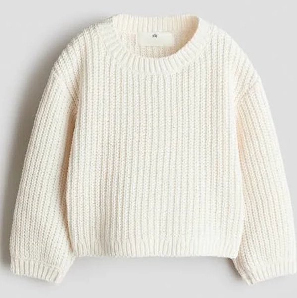 H&M Girls Chenille-Knit Sweater