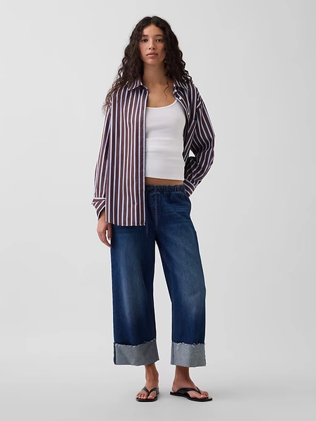 Low Rise '90s Loose Easy Crop Jeans