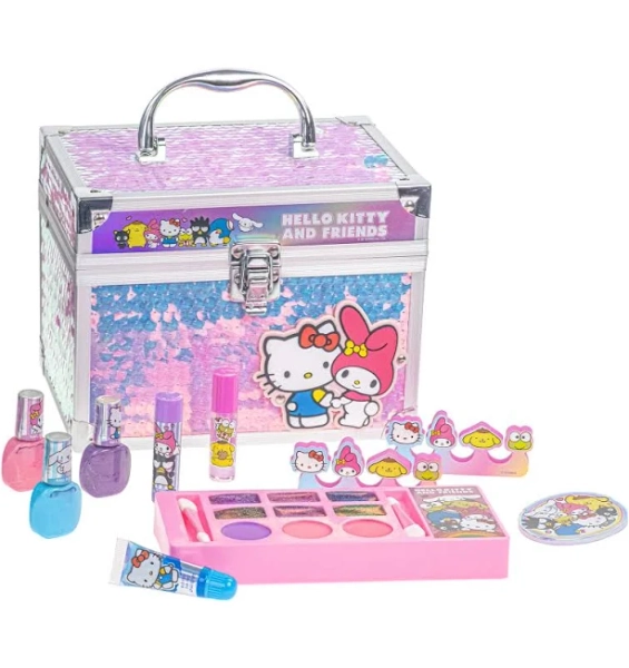 Hello Kitty and Friends Cosmetic Beauty Train Case
