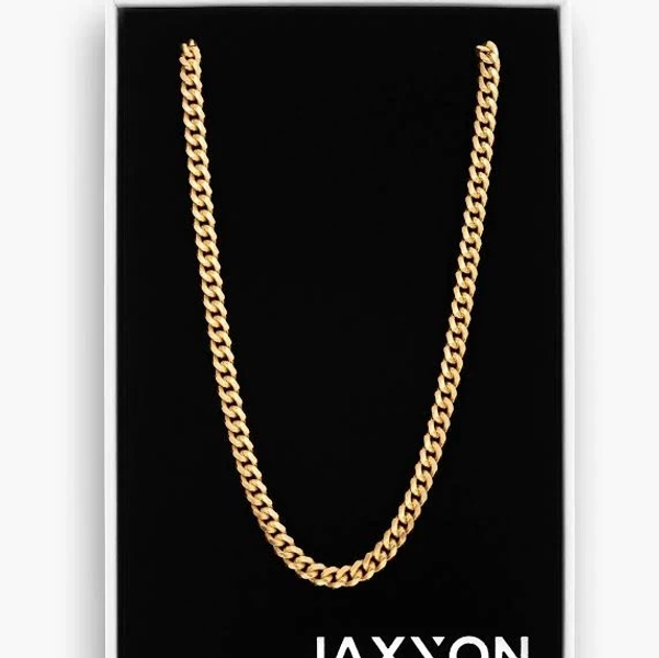 JAXXON Cuban Link 5mm Gold Men's Chain