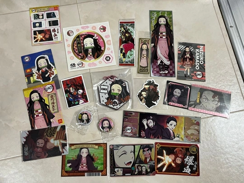 Demon slayer Nezuko Stickers, Cards, Pinback ButtonLot