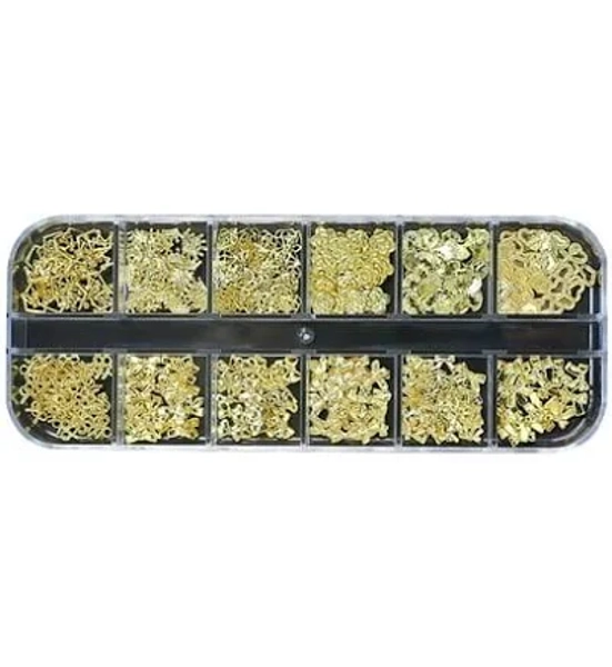 Sdjma 12-Piece Flat Bottom Nail Art Rhinestones