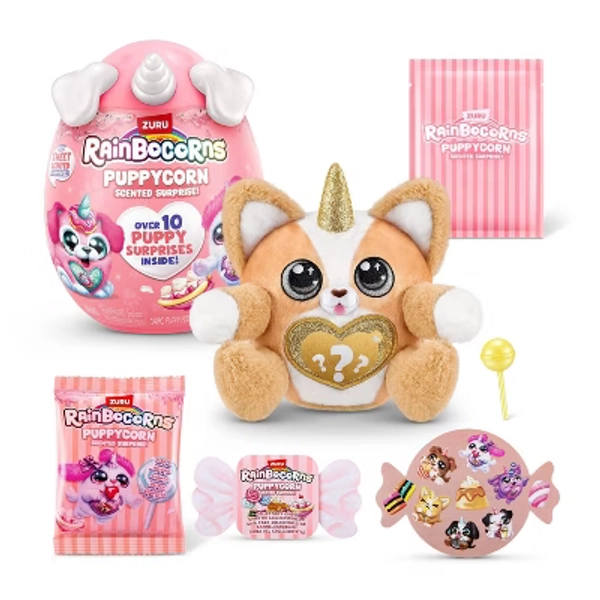Rainbocorns Puppycorn Surprise Series 8 Scent Surprise: Mythical Creature Stuffed Animal for Sensory Development