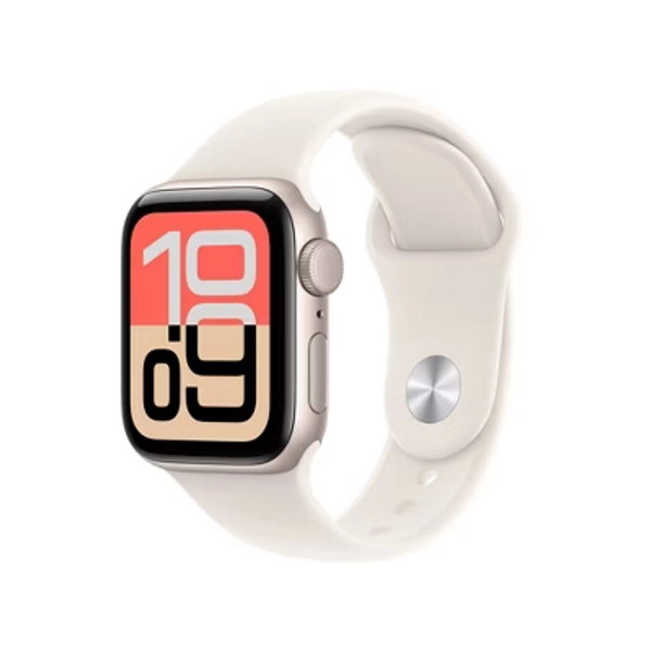 Apple Watch SE 3 GPS 40mm Starlight Aluminum Case with Starlight Sport Band - S/M