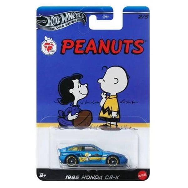 Hot Wheels Peanuts Silver Series 1985 Honda CR-X Diecast Car