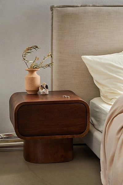 Huron Wood Nightstand/Side Table in Brown at Urban Outfitters