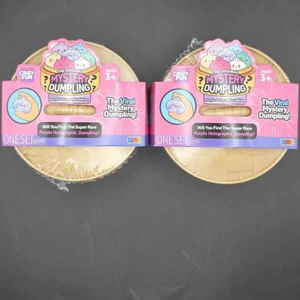 Five Below (2 Pack) Purple Holographic Mystery Squishy S23 - The Viral Mystery Dumpling! - New Toys & Collectibles