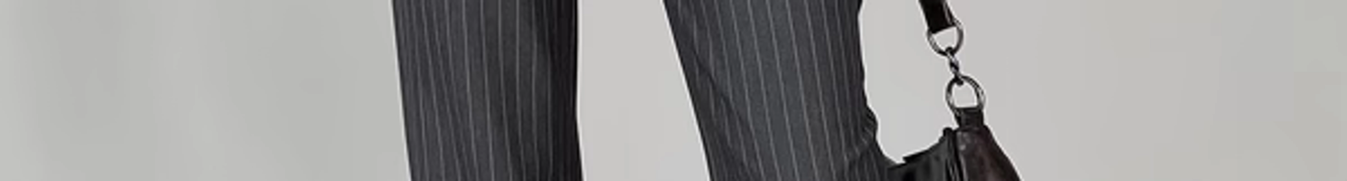 Kinkirk Flared Pants Grey Pinstripe - US 0 / Grey Pinstripe