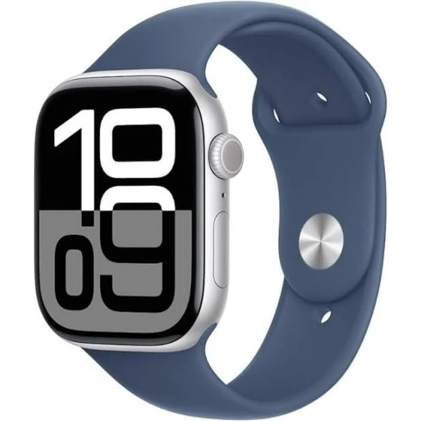 Apple Watch Series 10 (Gps + Cellulaire) Boîtier En Aluminium Avec Bracelet Sport Noir Boîte Ouverte Autre