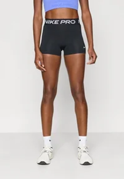 365 SHORT  - Leggings - black/white