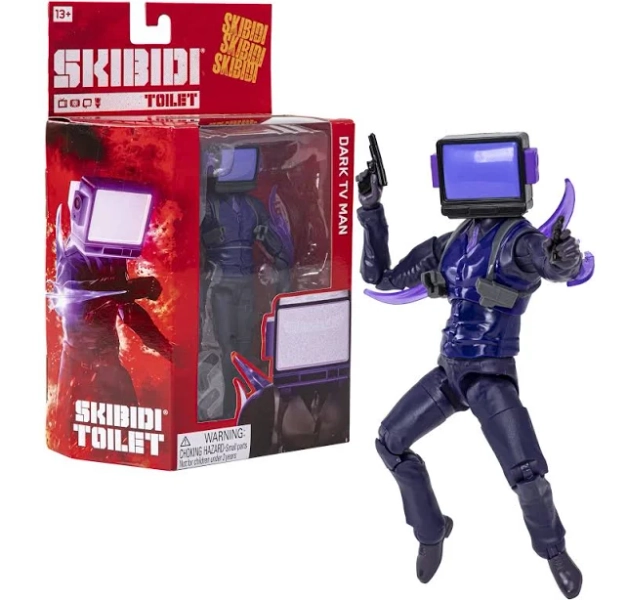 Skibidi Toilet Dark TV Man Deluxe Action Figure