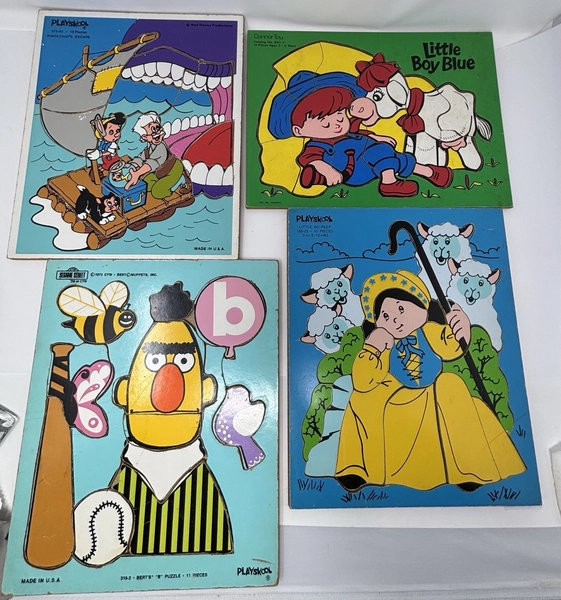 Vintage Lot 4 - Connor, Playskool, Disney Wood Children’s Puzzles 1970’s
