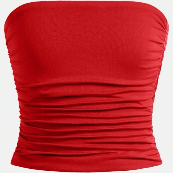 SHEIN Girls' Ruffled Tube Top