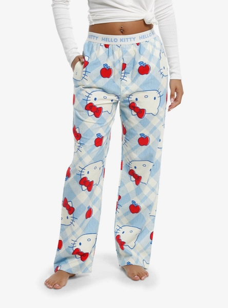 Hello Kitty Apples Plaid Pajama Pants