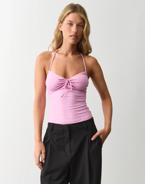 Tie Neck Halter Top