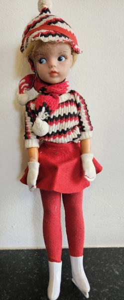 Vintage 60s Skating Sindy Doll  + Complete Outfit VGC RARE Ref 12S05