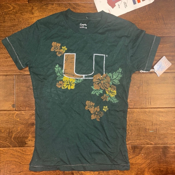 U Miami baby tee new with tags from League sample...