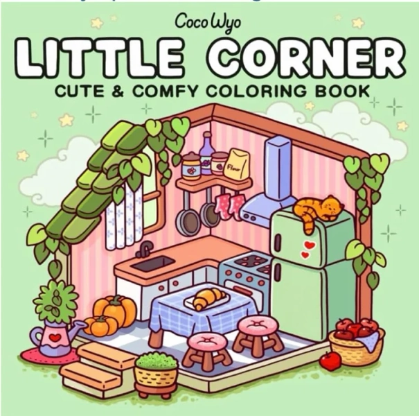 Little Corner: Coloring Book for Adults and Teens, Super Cute Designs of Cozy, Hygge Spaces for Relaxation : Wyo, Coco: Amazon.de: Bücher