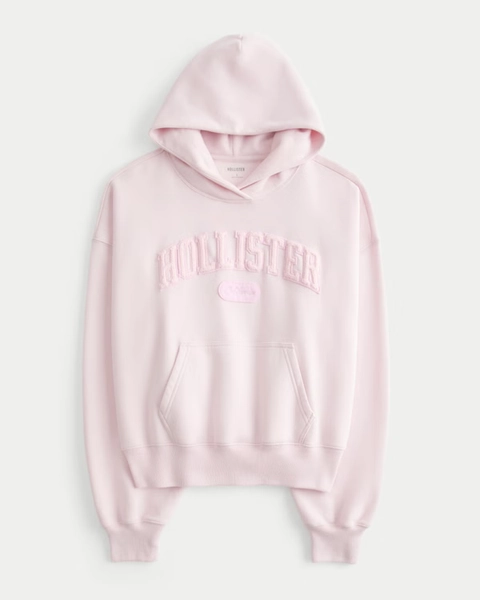Hollister Feel Good Easy Logo Graphic Hoodie