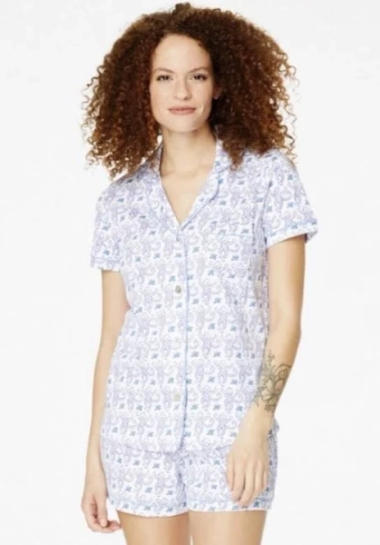 Roller Rabbit Monkeys Polo Pajama Set