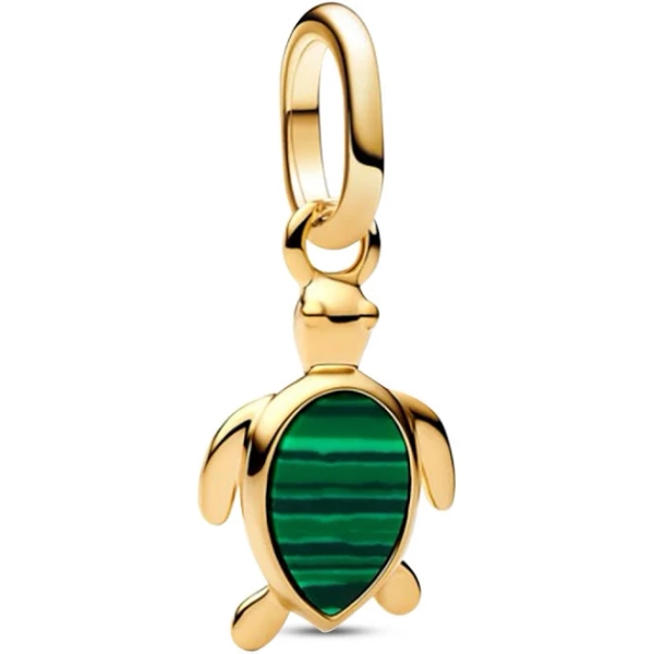 Pandora Green Turtle Mini Dangle Charm