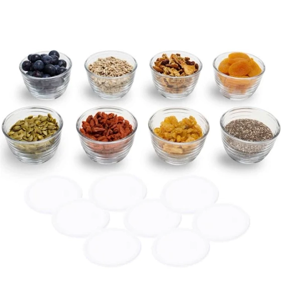Libbey Small Glass Bowls with Lids