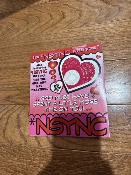 Nsync God Must Have Spent A Little More Time On You CD Promo Valentines Day Card