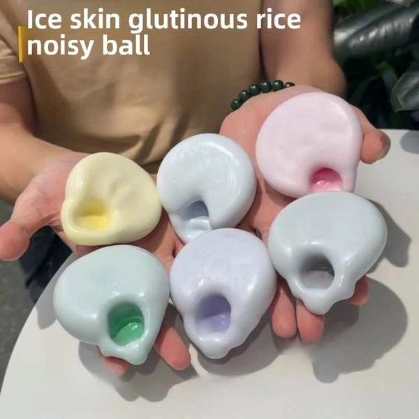 Shaping Ice Jelly Rice Ball Handmade Squeeze Toy - Creative Relax Gift for Festivals