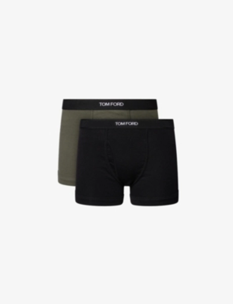 Classic Pack of Two Cotton-Jersey Boxer Briefs - S