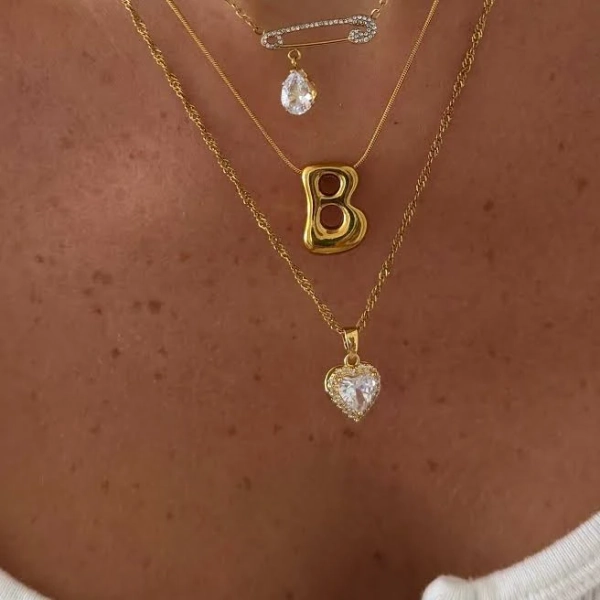 18k Gold Heart Of Mine Waterproof Necklace