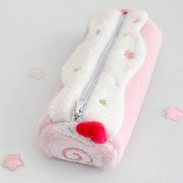 blue cake roll pencil case
